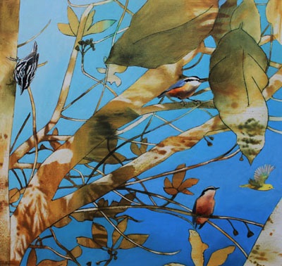 Four Birds
15x15.75
oil on aluminum Four Birds
15x15.75
oil on aluminum